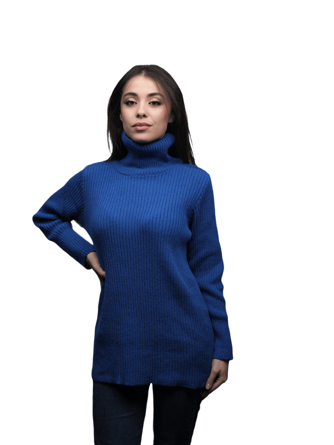 Maglia Donna Collo Alto Lana Merino Filiera Corta - Lanaioli Maglieria Filiera Corta Sostenibile & Filati Naturali