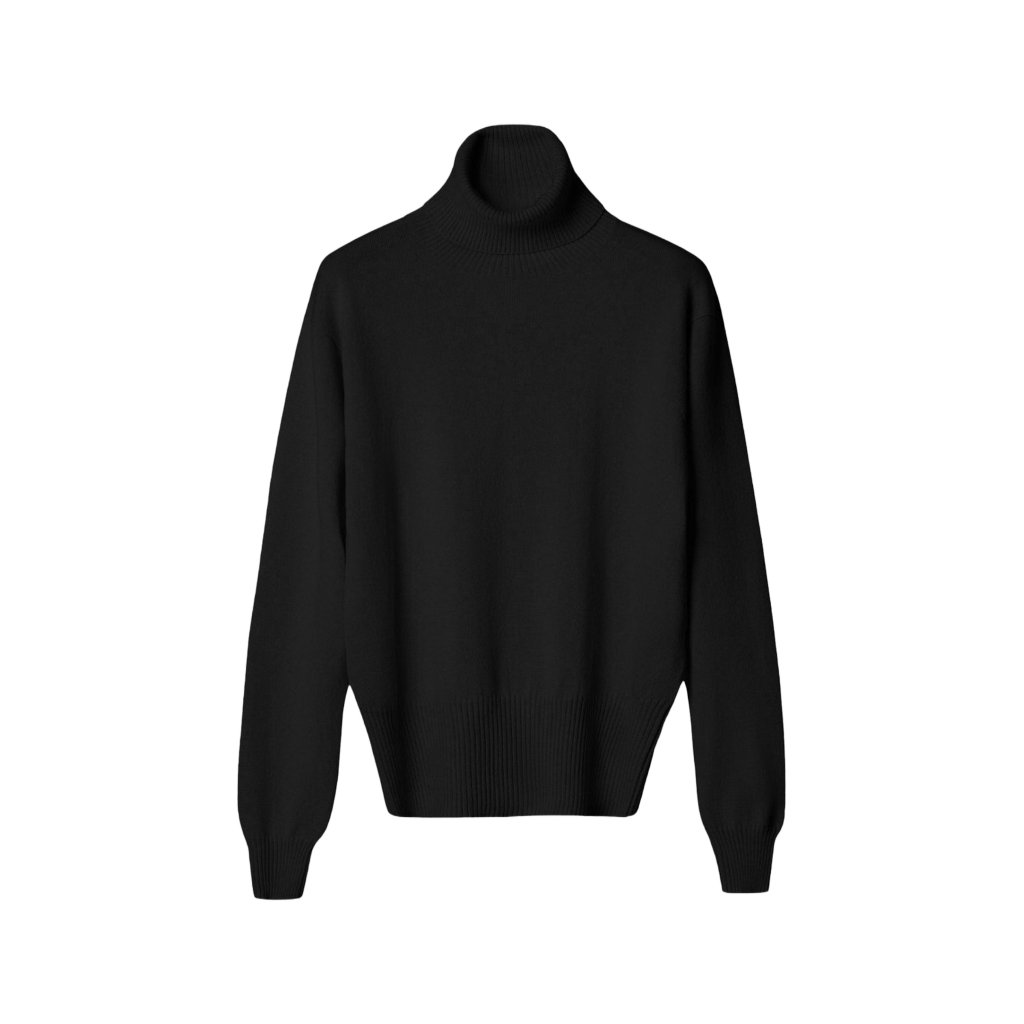 Maglia Donna Collo Alto Puro Cashmere - Lanaioli Maglieria Filiera Corta Sostenibile & Filati Naturali