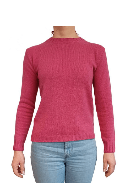 Maglia Donna Girocollo in Cashmere Rigenerato - Lanaioli Maglieria Filiera Corta Sostenibile & Filati Naturali