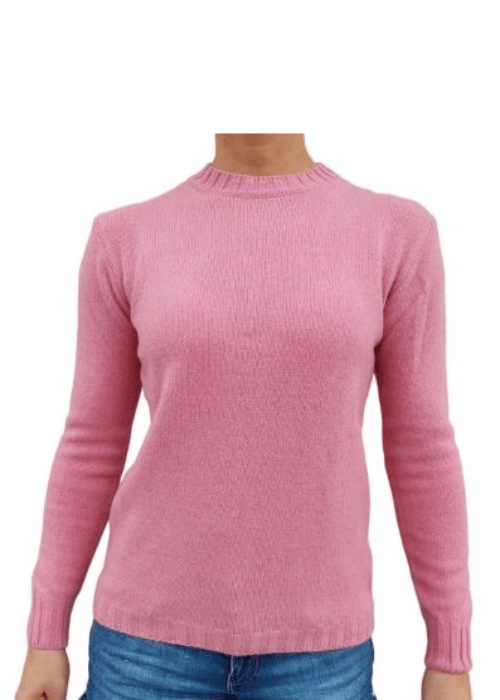 Maglia Donna Girocollo in Cashmere Rigenerato - Lanaioli Maglieria Filiera Corta Sostenibile & Filati Naturali