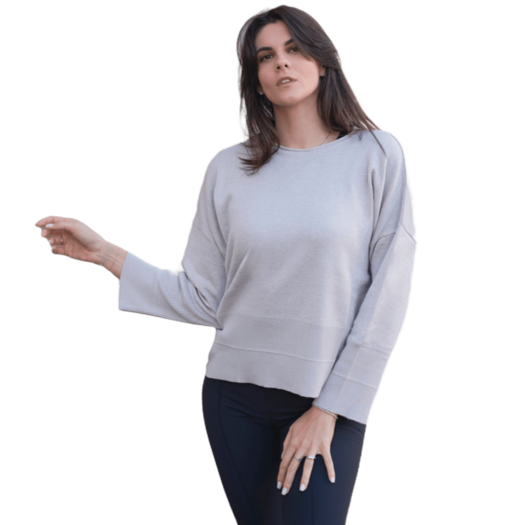 Maglia Donna Over Girocollo Lana Merino Extrafine - Lanaioli Maglieria Filiera Corta Sostenibile & Filati Naturali