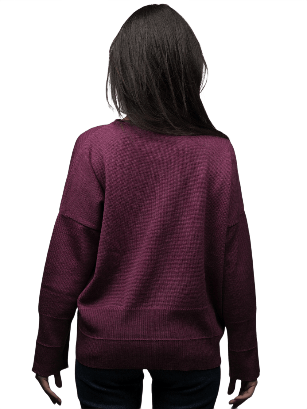 Maglia Donna Over Girocollo Lana Merino Extrafine - Lanaioli Maglieria Filiera Corta Sostenibile & Filati Naturali
