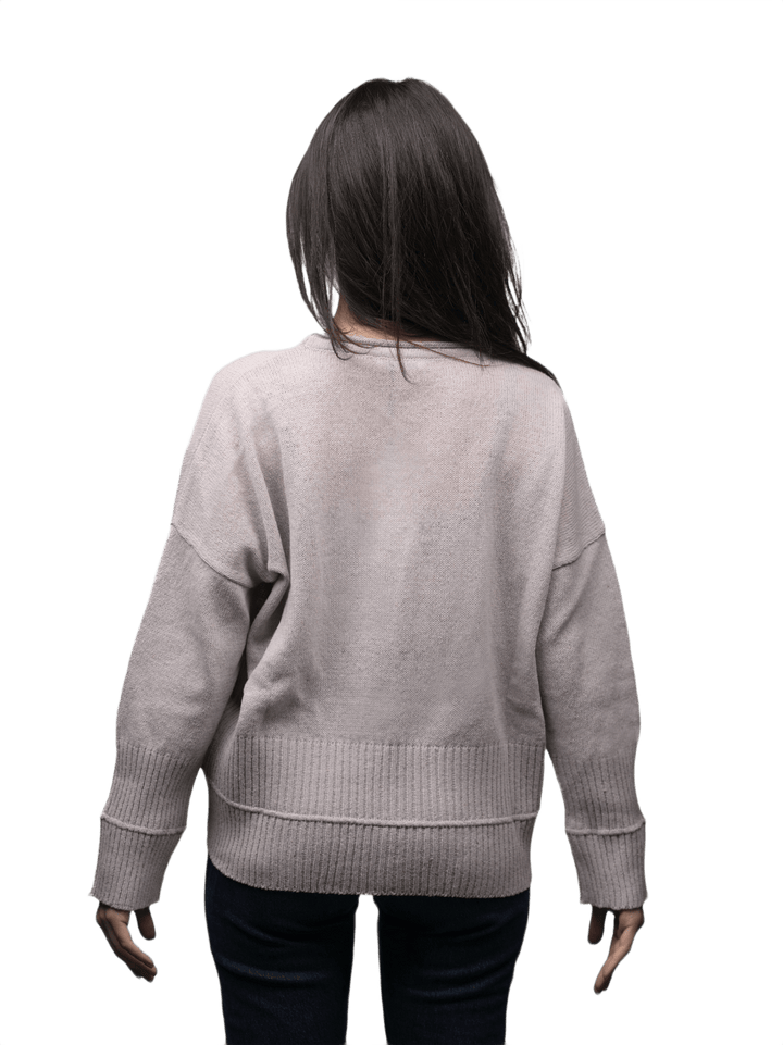 Maglia Donna Over Girocollo Lana Merino Filiera Corta - Lanaioli Maglieria Filiera Corta Sostenibile & Filati Naturali