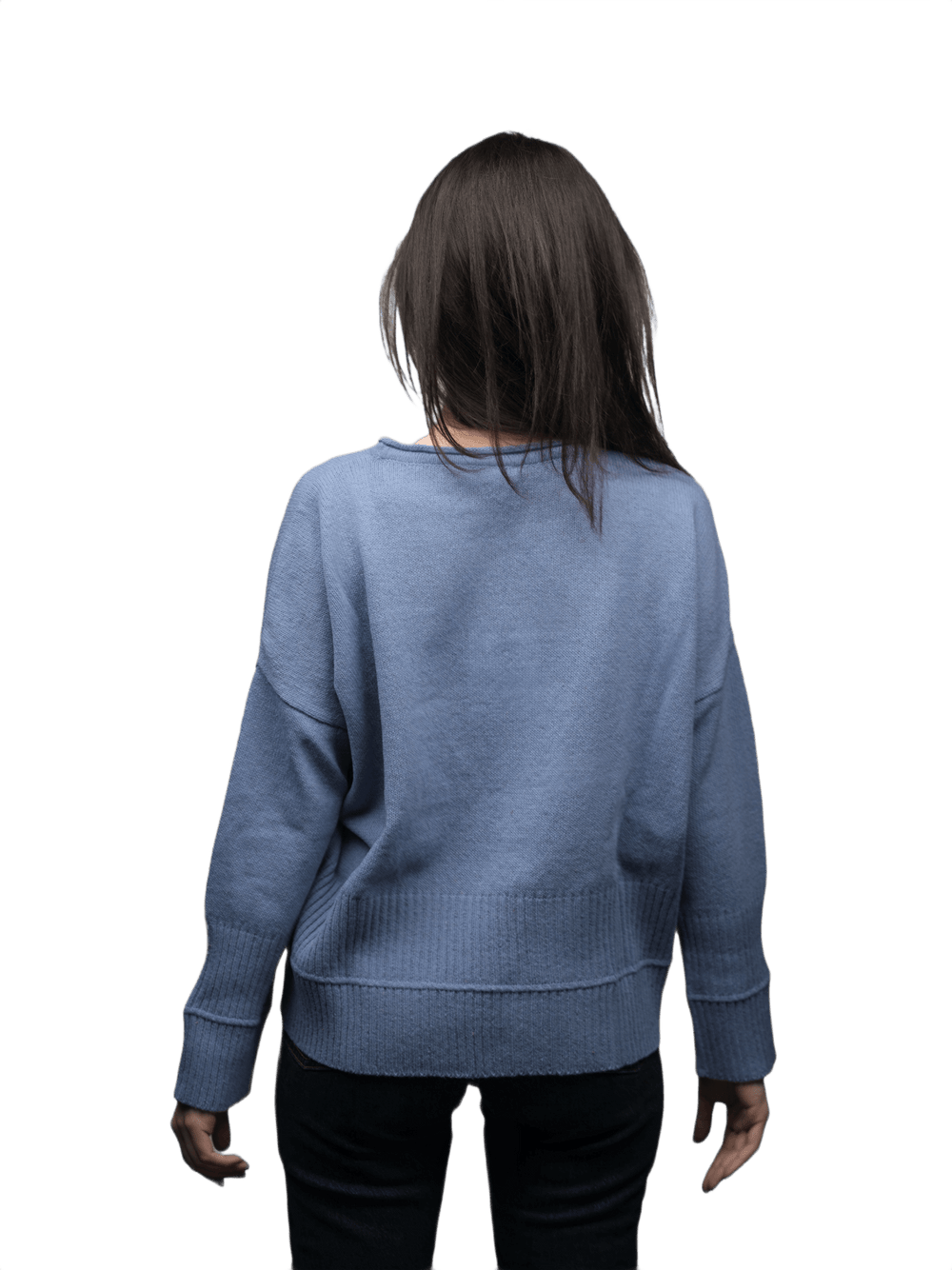 Maglia Donna Over Girocollo Lana Merino Filiera Corta - Lanaioli Maglieria Filiera Corta Sostenibile & Filati Naturali