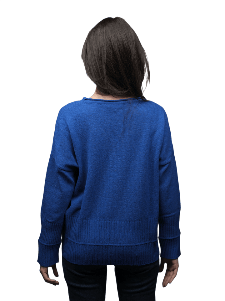 Maglia Donna Over Girocollo Lana Merino Filiera Corta - Lanaioli Maglieria Filiera Corta Sostenibile & Filati Naturali