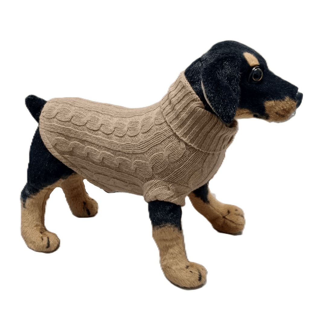Maglia Trecce Cane Gatto Cashmere Rigenerato Finezza 7 - Lanaioli Maglieria Filiera Corta Sostenibile & Filati Naturali