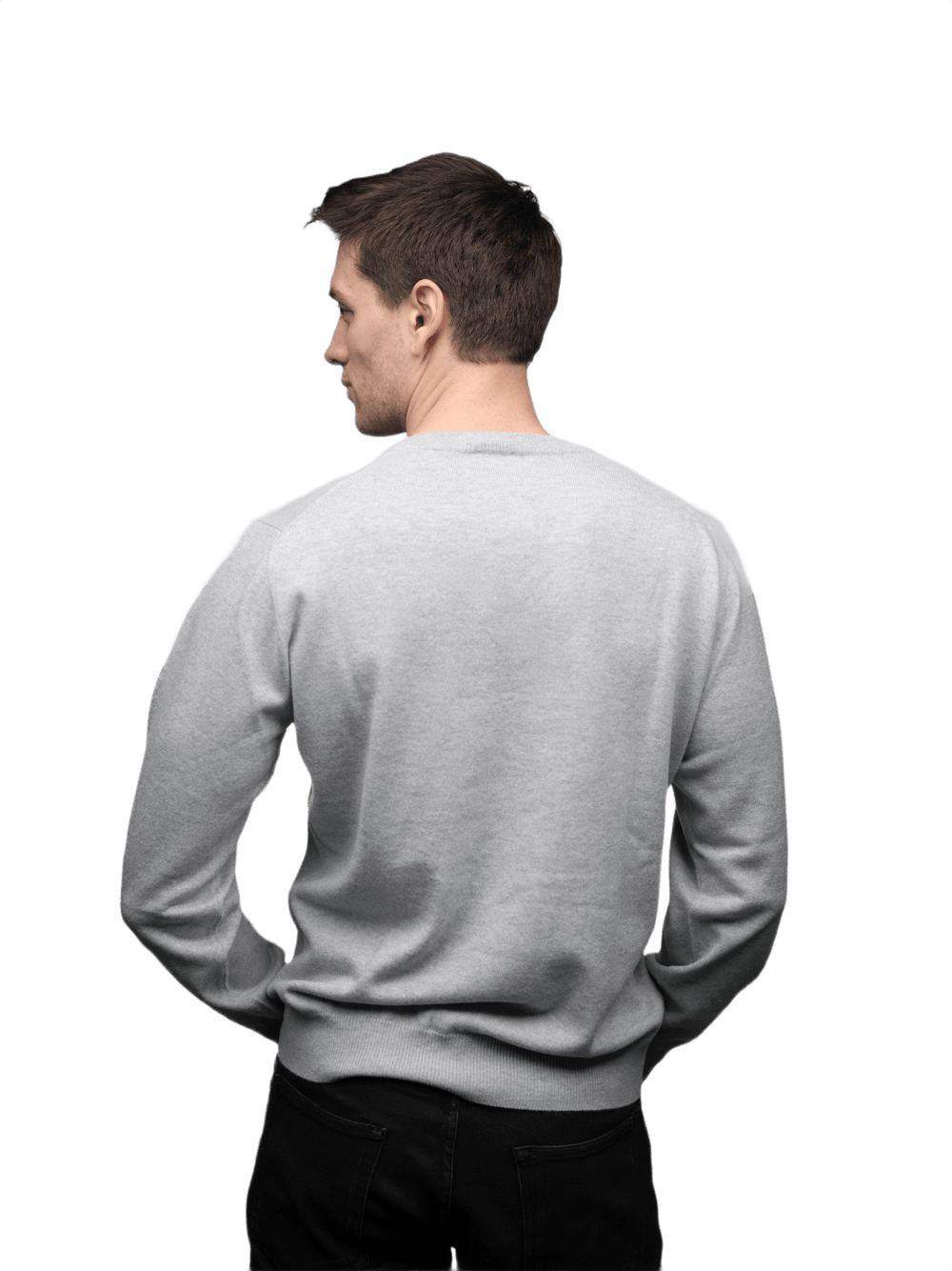 Maglia Uomo 100% Puro Cashmere Scollo a V - Lanaioli Maglieria Filiera Corta Sostenibile & Filati Naturali