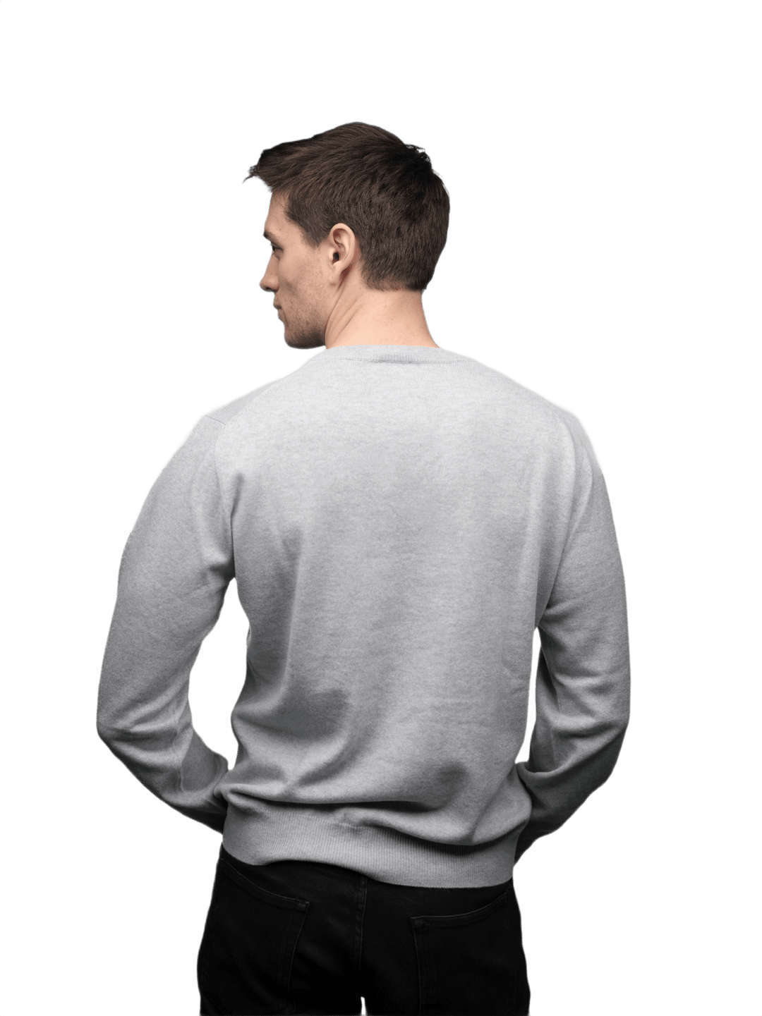Maglia Uomo 100% Puro Cashmere Scollo a V - Lanaioli Maglieria Filiera Corta Sostenibile & Filati Naturali