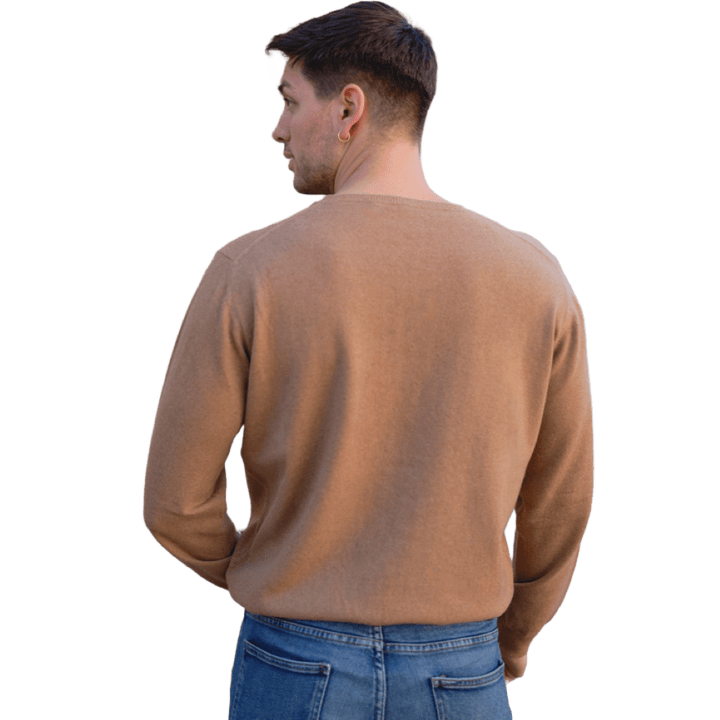 Maglia Uomo Calata in Cashmere Rigenerato Girocollo - Lanaioli Maglieria Filiera Corta Sostenibile & Filati Naturali