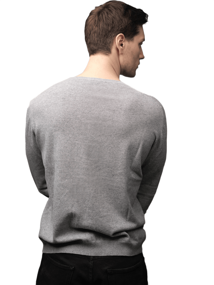 Maglia Uomo Calata in Cashmere Rigenerato Girocollo - Lanaioli Maglieria Filiera Corta Sostenibile & Filati Naturali