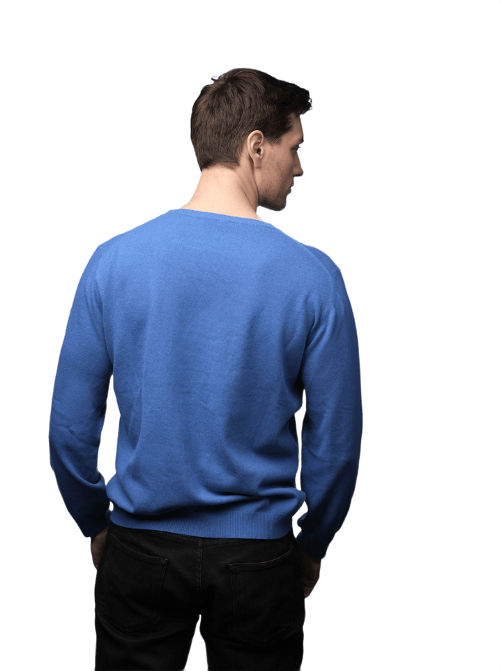 Maglia Uomo Calata in Cashmere Rigenerato Girocollo - Lanaioli Maglieria Filiera Corta Sostenibile & Filati Naturali