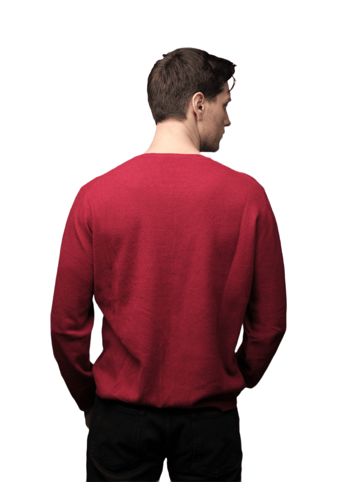 Maglia Uomo Calata in Cashmere Rigenerato Girocollo - Lanaioli Maglieria Filiera Corta Sostenibile & Filati Naturali