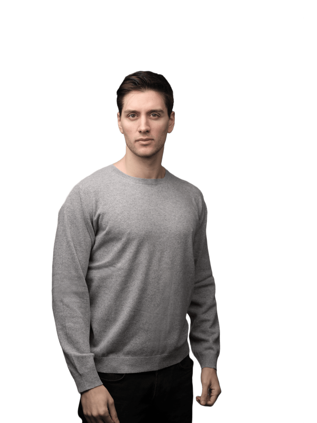 Maglia Uomo Calata in Cashmere Rigenerato Girocollo - Lanaioli Maglieria Filiera Corta Sostenibile & Filati Naturali