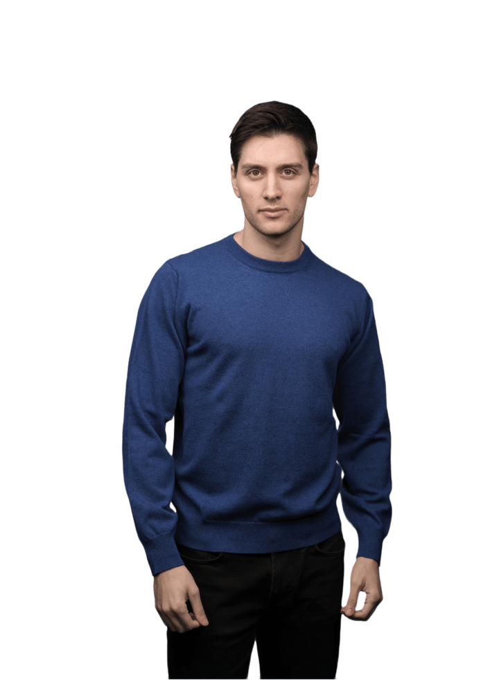 Maglia Uomo Cashmere Girocollo - Lanaioli Maglieria Filiera Corta Sostenibile & Filati Naturali