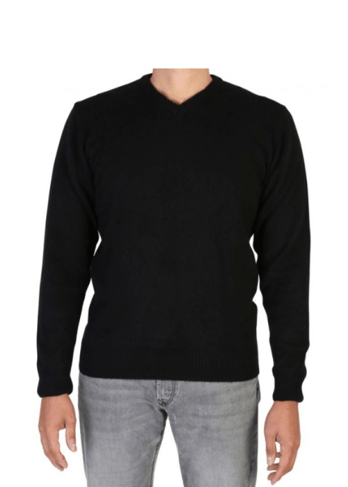 Maglia Uomo Collo a V in Cashmere Rigenerato - Lanaioli Maglieria Filiera Corta Sostenibile & Filati Naturali