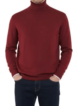 Maglia Uomo Collo Alto Cashmere Rigenerato Finezza 12 - Lanaioli Maglieria Filiera Corta Sostenibile & Filati Naturali