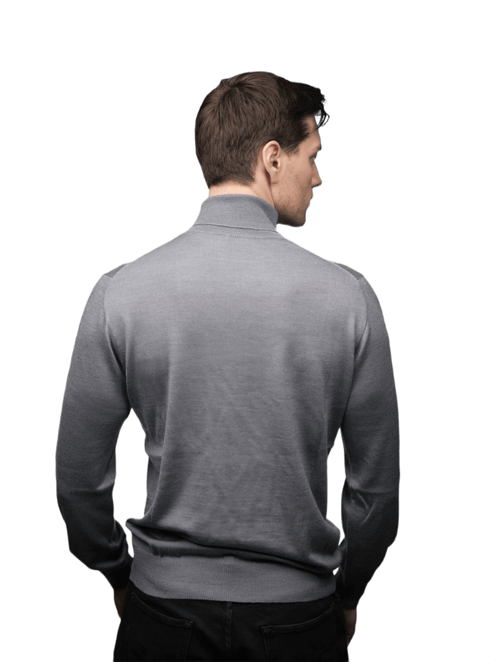 Maglia Uomo Dolcevita Cashmere Uomo, Seta e Lana Merino - Lanaioli Maglieria Filiera Corta Sostenibile & Filati Naturali
