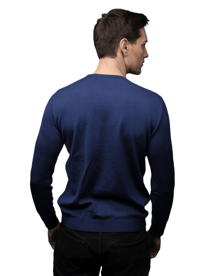 Maglia Uomo Girocollo in Lana Merino - Lanaioli Maglieria Filiera Corta Sostenibile & Filati Naturali