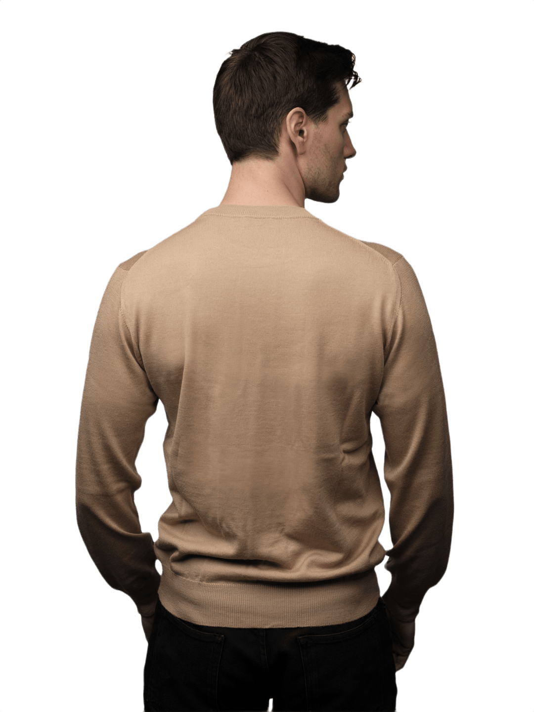 Maglia Uomo in misto Cashmere, Seta e Lana Merino Extrafine Girocollo - Lanaioli Maglieria Filiera Corta Sostenibile & Filati Naturali