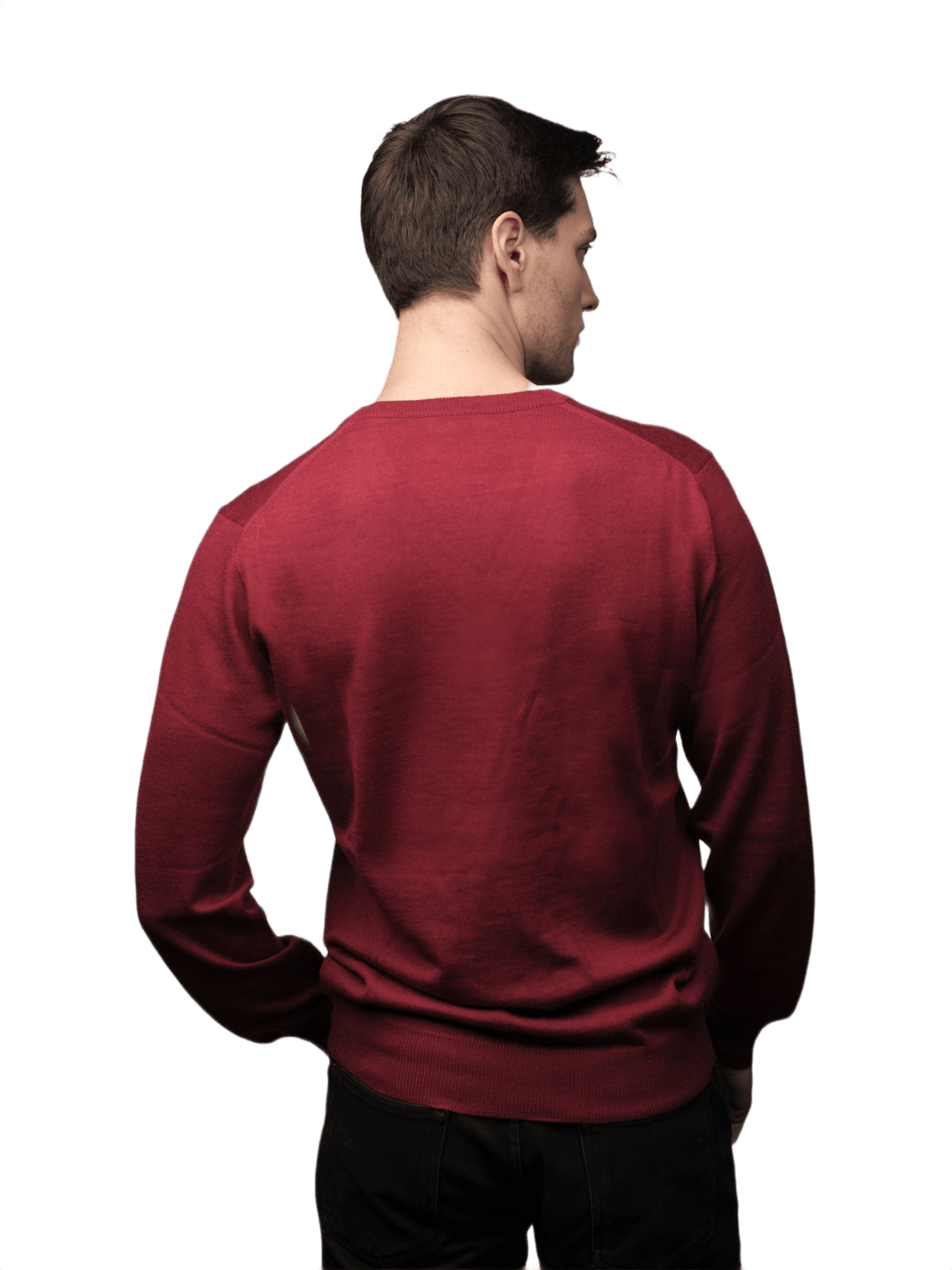 Maglia Uomo in misto Cashmere, Seta e Lana Merino Extrafine Scollo a V - Lanaioli Maglieria Filiera Corta Sostenibile & Filati Naturali