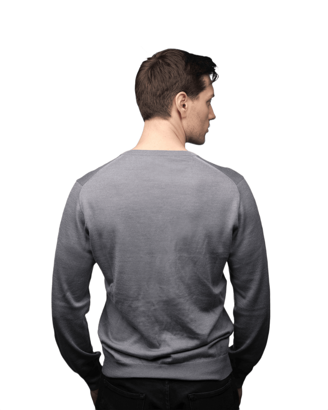 Maglia Uomo in misto Cashmere, Seta e Lana Merino Extrafine Scollo a V - Lanaioli Maglieria Filiera Corta Sostenibile & Filati Naturali