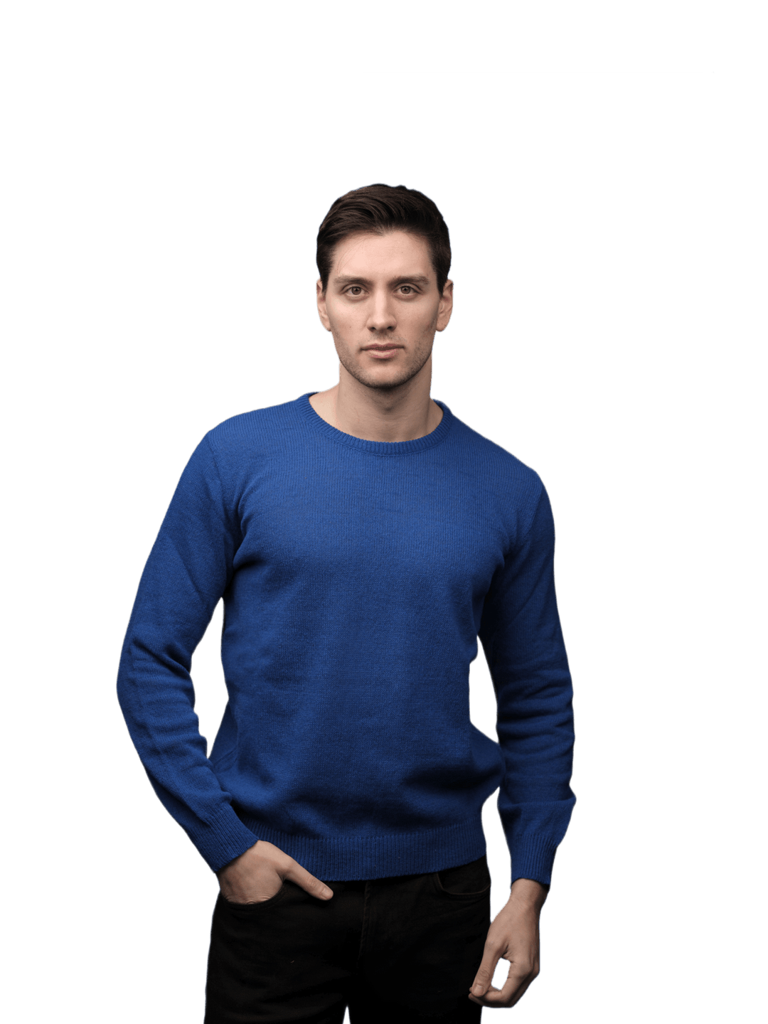 Maglia Uomo Lana Merino Girocollo Filiera Corta - Lanaioli Maglieria Filiera Corta Sostenibile & Filati Naturali