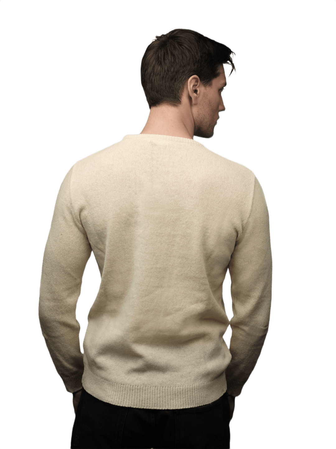 Maglia Uomo Lana Merino Girocollo Filiera Corta - Lanaioli Maglieria Filiera Corta Sostenibile & Filati Naturali
