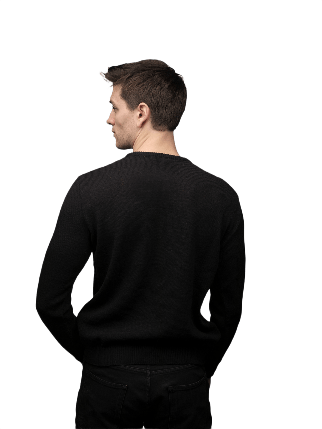 Maglia Uomo Lana Merino Girocollo Filiera Corta - Lanaioli Maglieria Filiera Corta Sostenibile & Filati Naturali