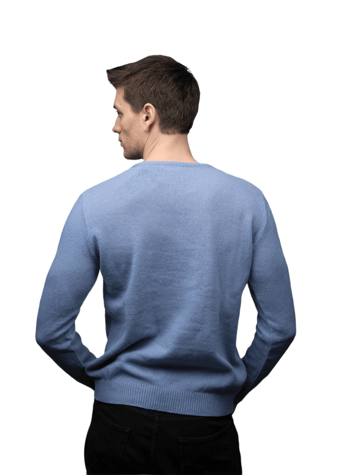 Maglia Uomo Lana Merino Girocollo Filiera Corta - Lanaioli Maglieria Filiera Corta Sostenibile & Filati Naturali