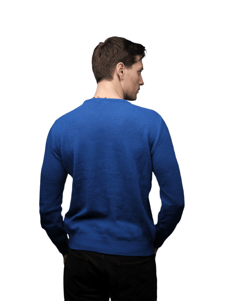 Maglia Uomo Lana Merino Girocollo Filiera Corta - Lanaioli Maglieria Filiera Corta Sostenibile & Filati Naturali