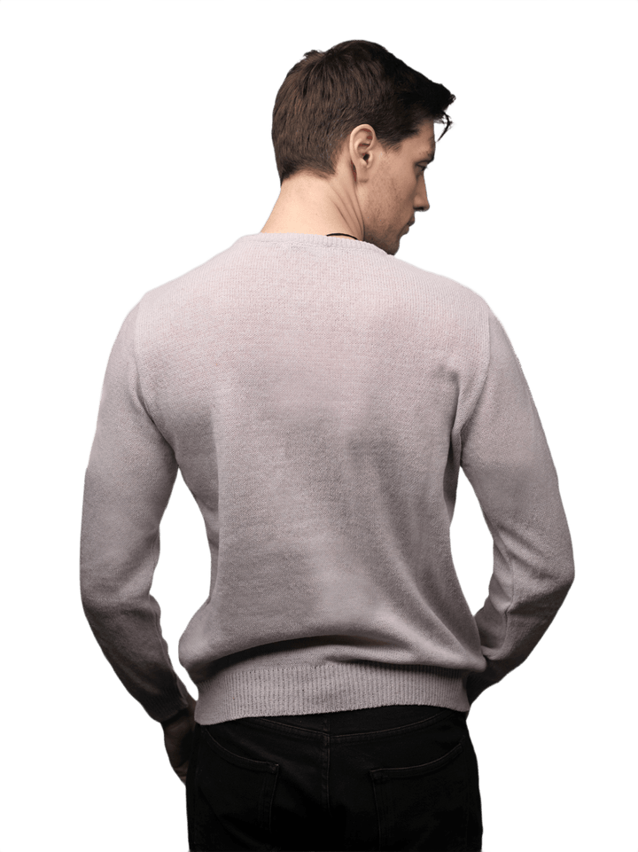 Maglia Uomo Lana Merino Girocollo Filiera Corta - Lanaioli Maglieria Filiera Corta Sostenibile & Filati Naturali
