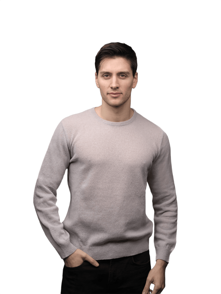 Maglia Uomo Lana Merino Girocollo Filiera Corta - Lanaioli Maglieria Filiera Corta Sostenibile & Filati Naturali