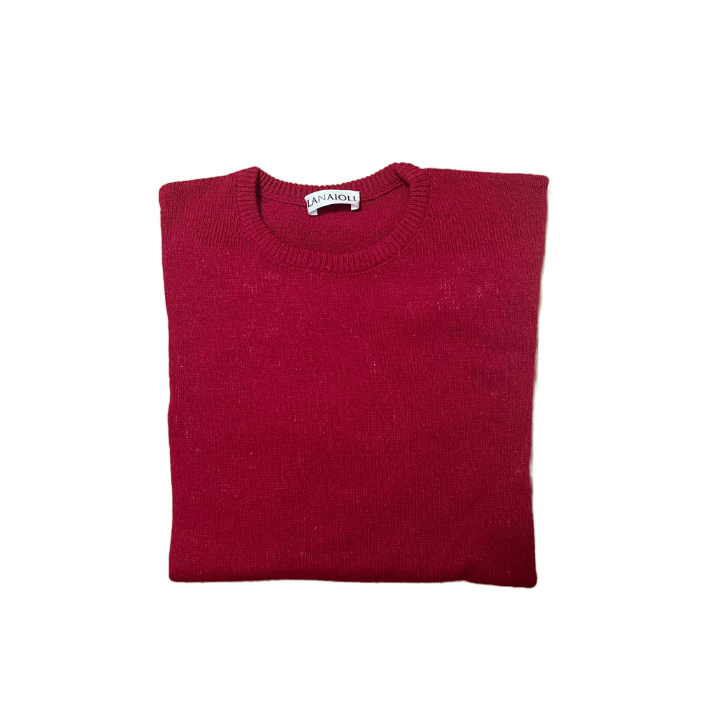 Maglia Uomo Lana Merino Girocollo Filiera Corta - Lanaioli Maglieria Filiera Corta Sostenibile & Filati Naturali
