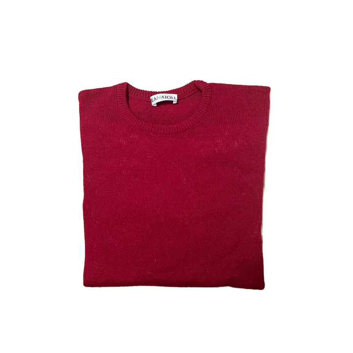 Maglia Uomo Lana Merino Girocollo Filiera Corta - Lanaioli Maglieria Filiera Corta Sostenibile & Filati Naturali