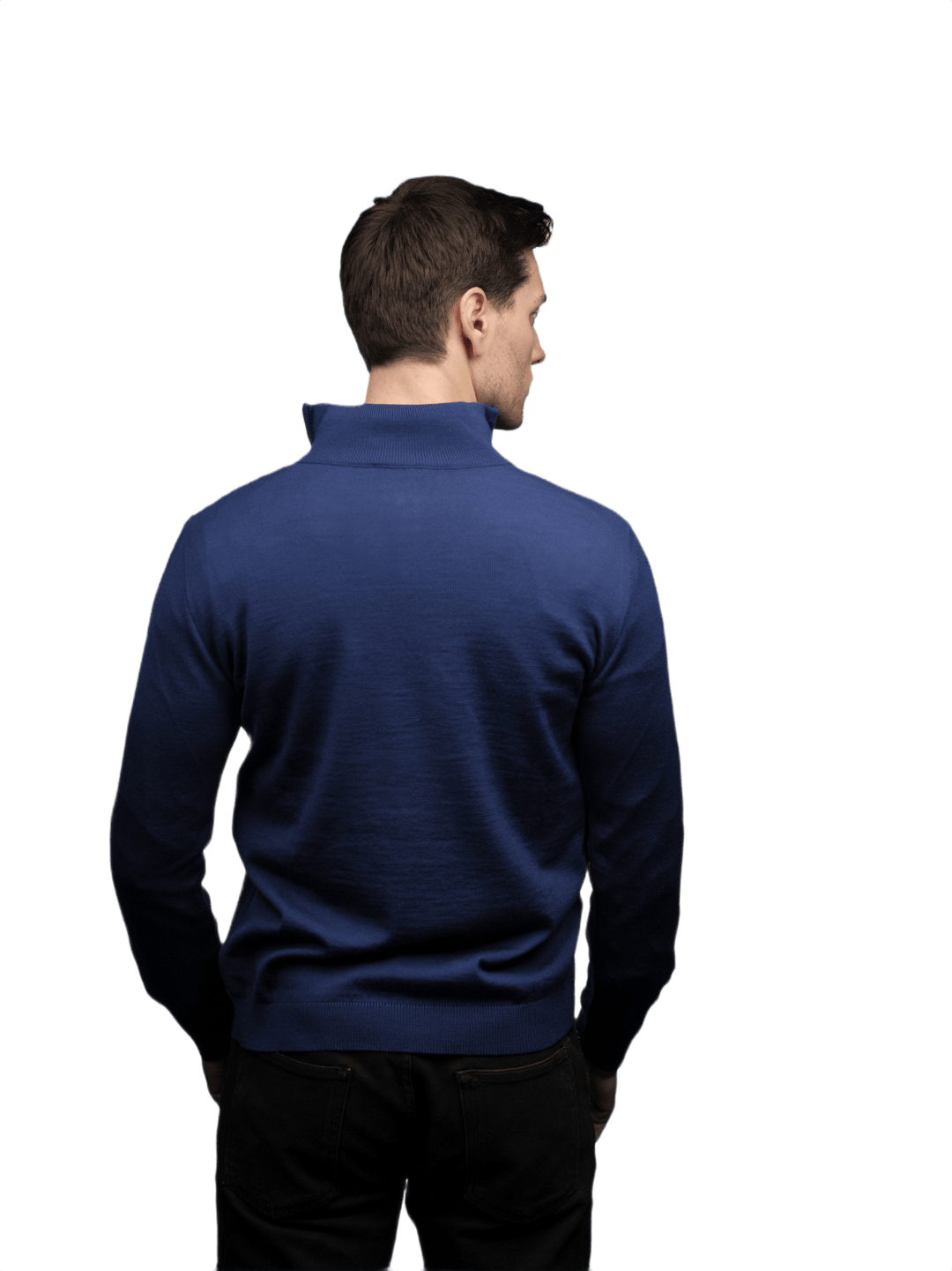 Maglia Uomo Mezza Zip in Lana Merino - Lanaioli Maglieria Filiera Corta Sostenibile & Filati Naturali