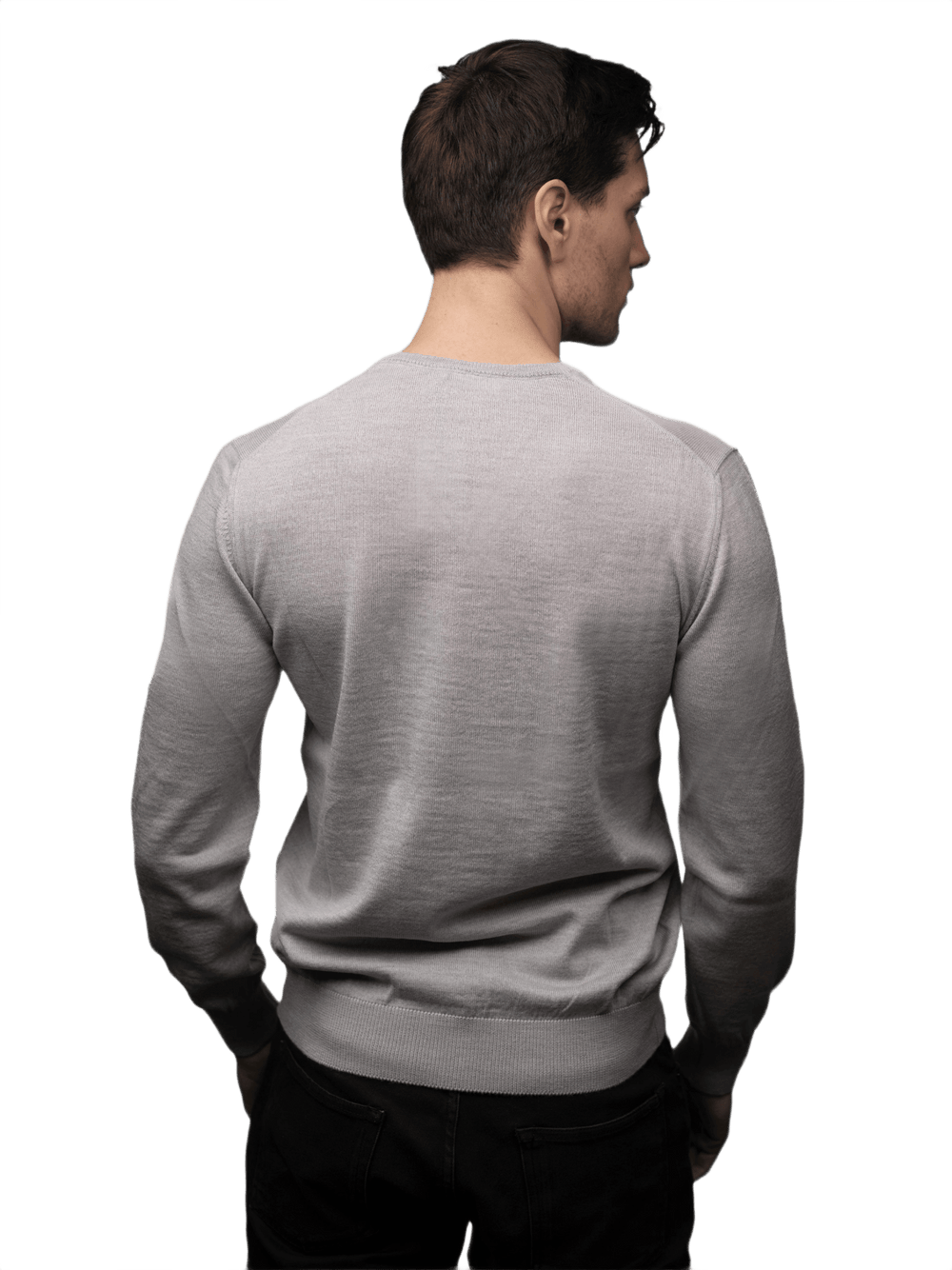 Maglia Uomo Scollo V Lana Merino Extrafine - Lanaioli Maglieria Filiera Corta Sostenibile & Filati Naturali