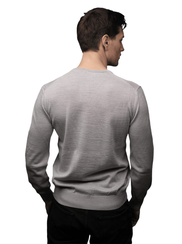 Maglia Uomo Scollo V Lana Merino Extrafine - Lanaioli Maglieria Filiera Corta Sostenibile & Filati Naturali