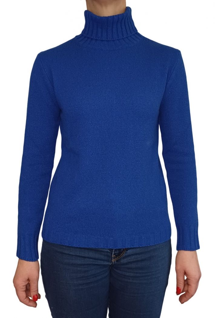 Pull Femme Col Montant En Cachemire Régénéré