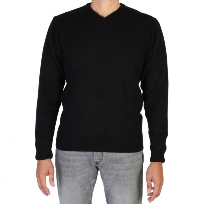 Maglia uomo scollo a V in cashmere rigenerato finezza 7