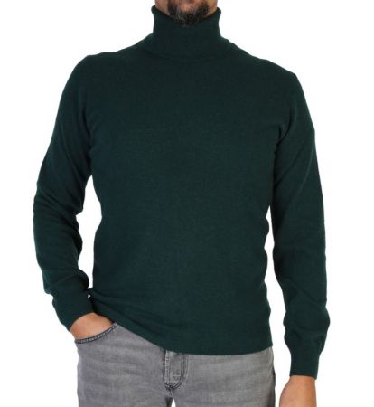 Men's High Neck Regenerated Cashmere Sweater