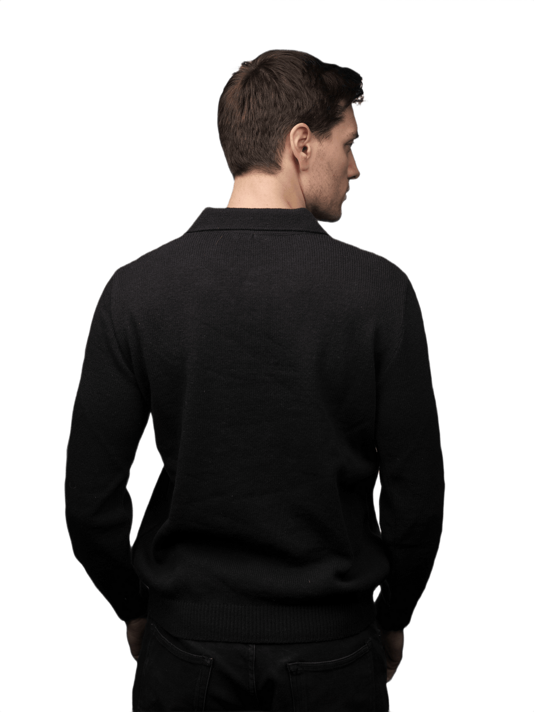 Polo Uomo Manica Lunga Lana Merino Filiera Corta - Lanaioli Maglieria Filiera Corta Sostenibile & Filati Naturali