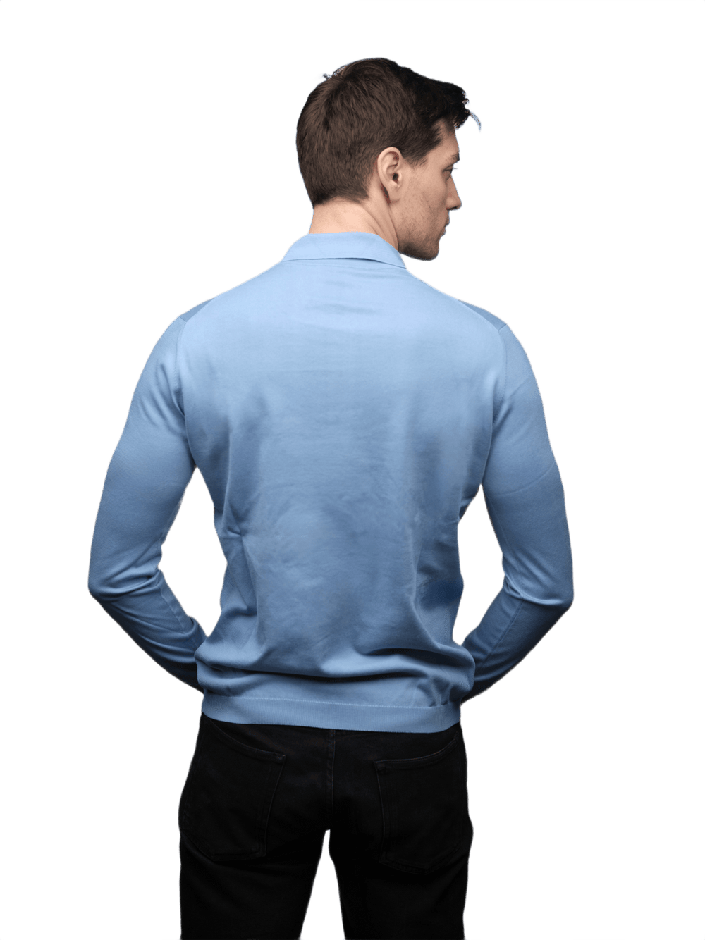 Polo Uomo Maniche Lunghe 100% Cotone ELS - Lanaioli Maglieria Filiera Corta Sostenibile & Filati Naturali