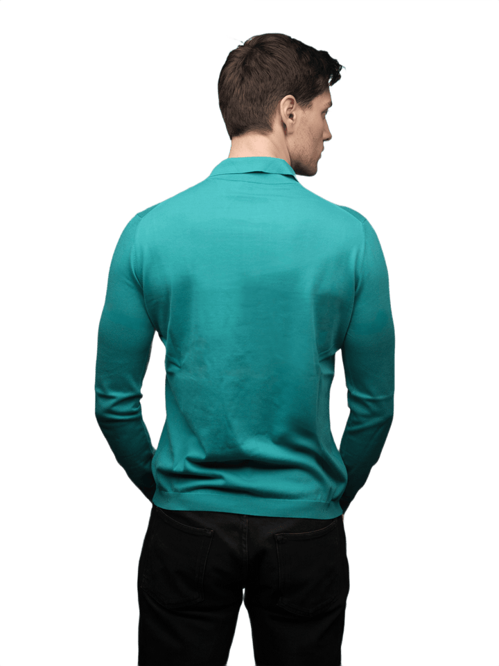 Polo Uomo Maniche Lunghe 100% Cotone ELS - Lanaioli Maglieria Filiera Corta Sostenibile & Filati Naturali