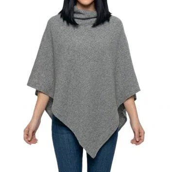 Poncho Donna in 100% Cashmere Rigenerato - Lanaioli Maglieria Filiera Corta Sostenibile & Filati Naturali