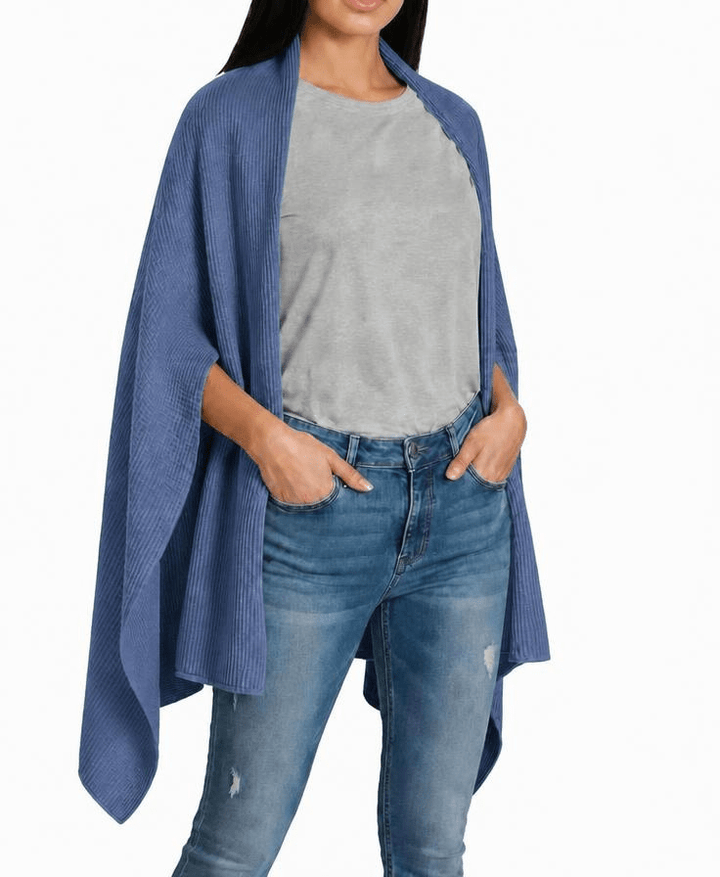 Sciarpa Stola Donna in Cashmere Rigenerato - Lanaioli Maglieria Filiera Corta Sostenibile & Filati Naturali