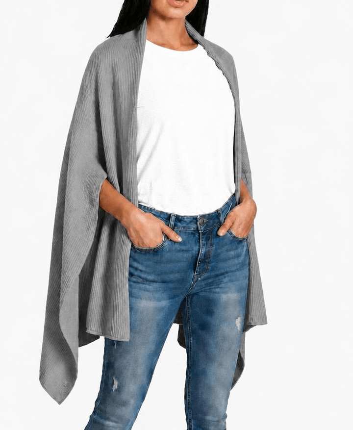Sciarpa Stola Donna in Cashmere Rigenerato - Lanaioli Maglieria Filiera Corta Sostenibile & Filati Naturali