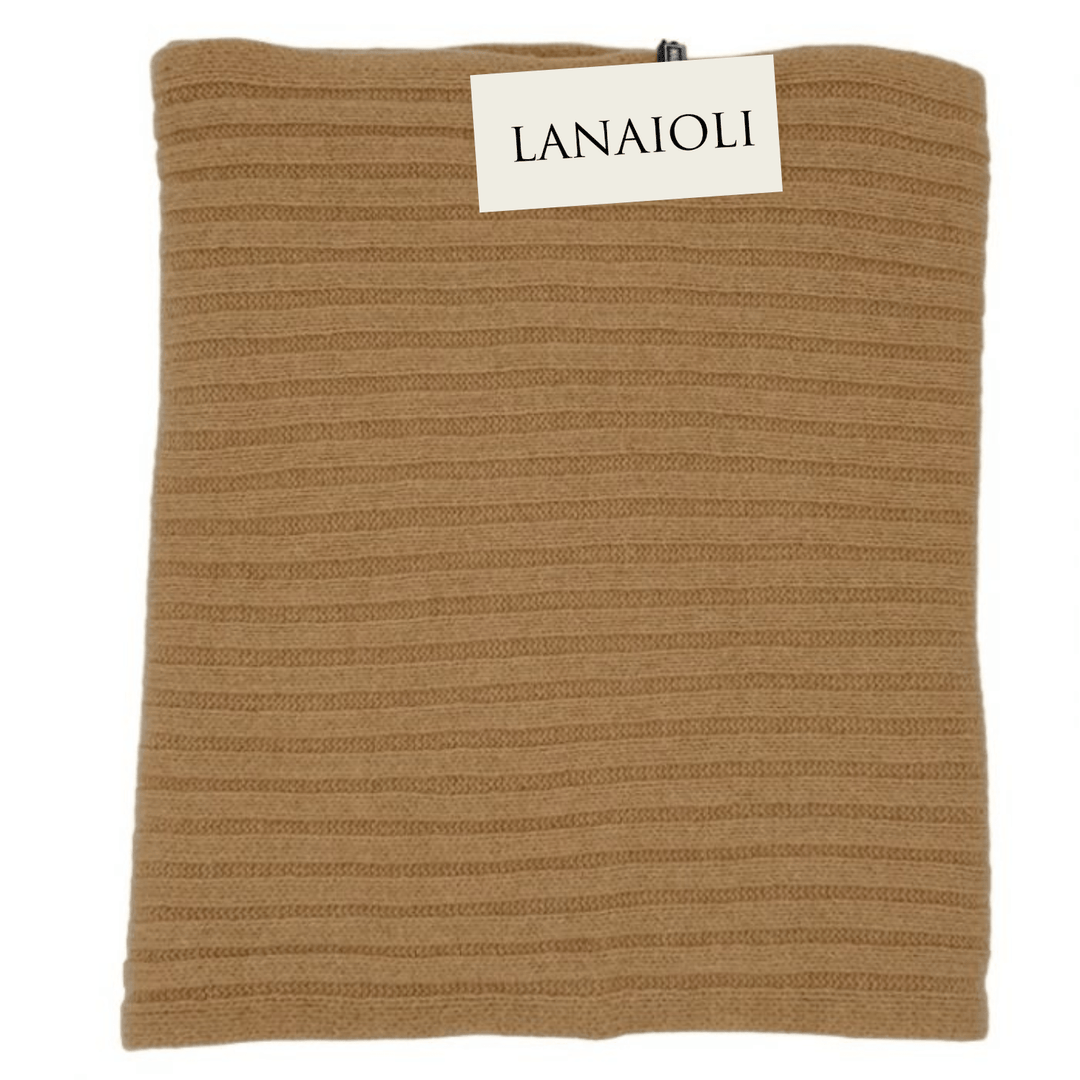 Sciarpa Uomo a Coste Cashmere Rigenerato - Lanaioli Maglieria Filiera Corta Sostenibile & Filati Naturali