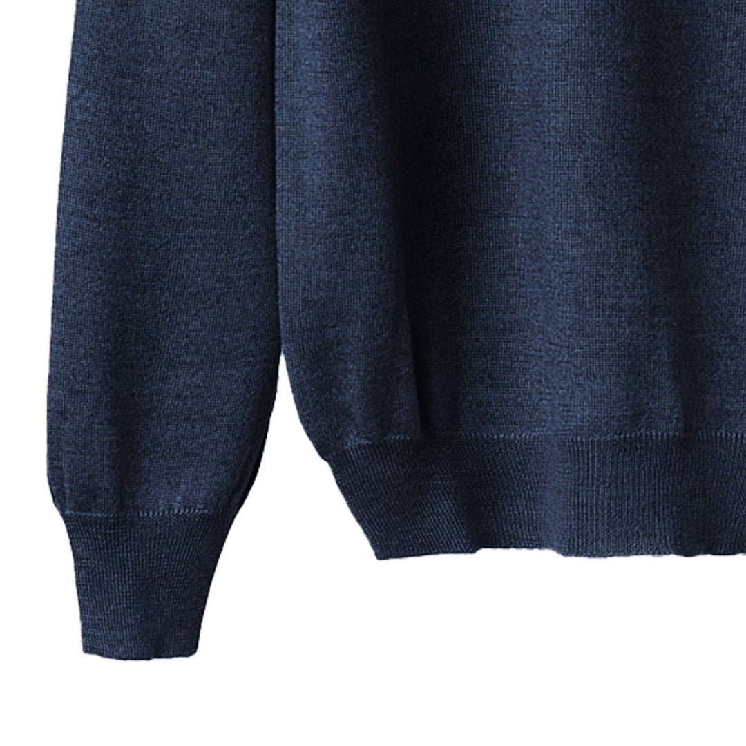 Maglia Uomo in misto Cashmere, Seta e Lana Merino Extrafine Girocollo - Lanaioli Maglieria Filiera Corta Sostenibile & Filati Naturali