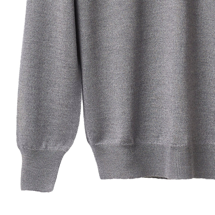 Maglia Uomo in misto Cashmere, Seta e Lana Merino Extrafine Scollo a V - Lanaioli Maglieria Filiera Corta Sostenibile & Filati Naturali