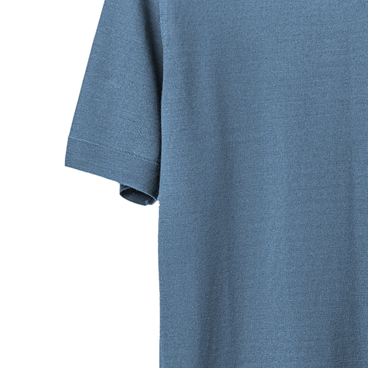 Polo Uomo Maniche Corte Pura Lana Merino Extrafine - Lanaioli Maglieria Filiera Corta Sostenibile & Filati Naturali